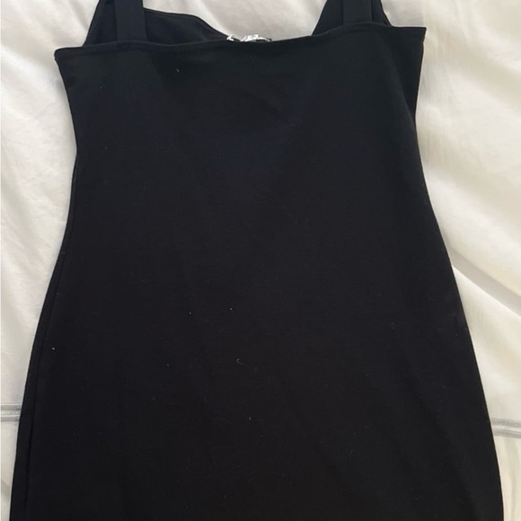 Reformation Black Mini Dress with Gold Buttons - Picture 3 of 3